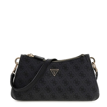 Τσάντα GUESS Noelle Shoulder XBody HWBG9672730 Ανθρακί