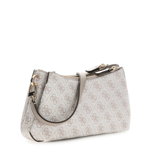 Τσάντα GUESS Noelle Shoulder XBody HWBG9672730 Μπεζ