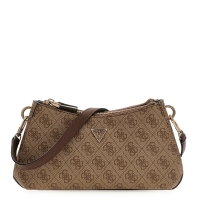 Τσάντα GUESS Noelle Shoulder XBody HWBG9672730 Καφέ