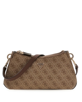 Τσάντα GUESS Noelle Shoulder XBody HWBG9672730 Καφέ