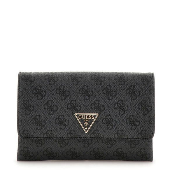 Τσάντα GUESS Noelle XBody Flap Organizer HWBG9672750 Μαύρο