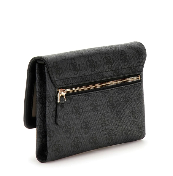 Τσάντα GUESS Noelle XBody Flap Organizer HWBG9672750 Μαύρο