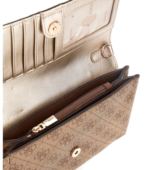 Τσάντα GUESS Noelle XBody Flap Organizer HWBG9672750 Μπεζ Τσάντα GUESS Noelle XBody Flap Organizer HWBG9672750 Μπεζ