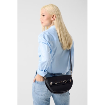 Τσάντα GUESS Camelia Flap Shoulder Bag HWBG9742190 Μαύρο