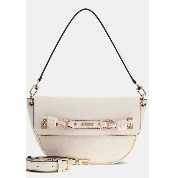 Τσάντα GUESS Camelia Flap Shoulder Bag HWBG9742190 Ιβουάρ