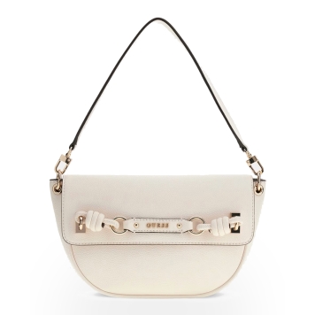 Τσάντα GUESS Camelia Flap Shoulder Bag HWBG9742190 Ιβουάρ