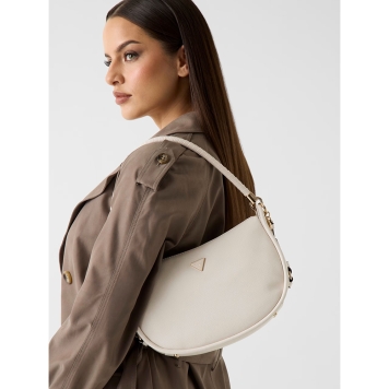 Τσάντα GUESS Danya Hobo Shoulder Bag HWBG9918010 Μπεζ