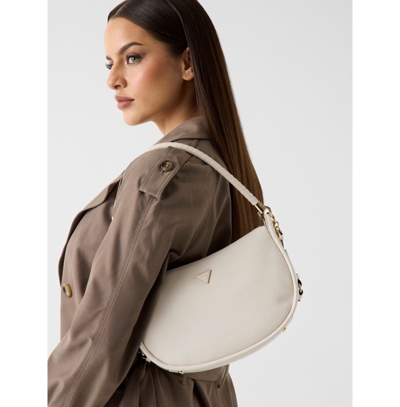 Τσάντα GUESS Danya Hobo Shoulder Bag HWBG9918010 Μπεζ