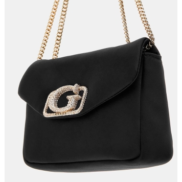 Τσάντα GUESS Pure Mini Convertible xBody Flap HWEG9670780 Μαύρο