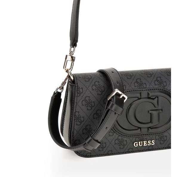 Τσάντα GUESS Eco Mietta HWESG951320 Μαύρο