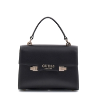 Τσάντα GUESS Eco Aldith Flap HWEVG964178 Μαύρο