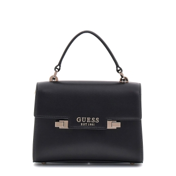 Τσάντα GUESS Eco Aldith Flap HWEVG964178 Μαύρο