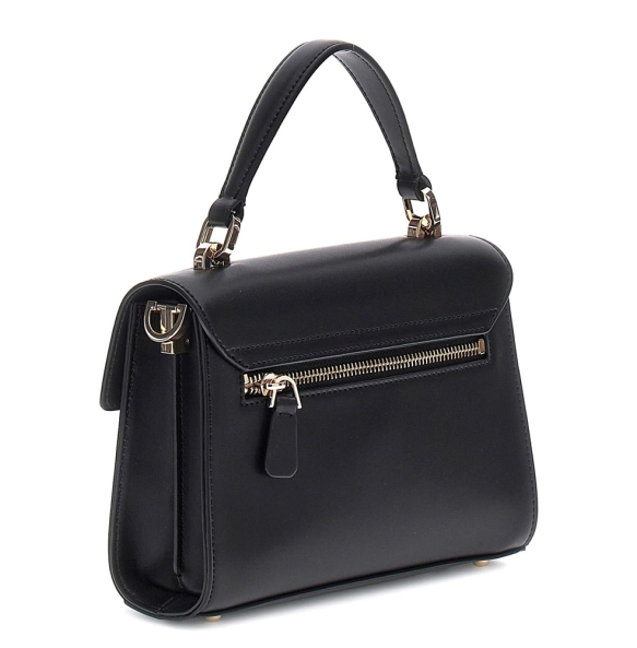 Τσάντα GUESS Eco Aldith Flap HWEVG964178 Μαύρο