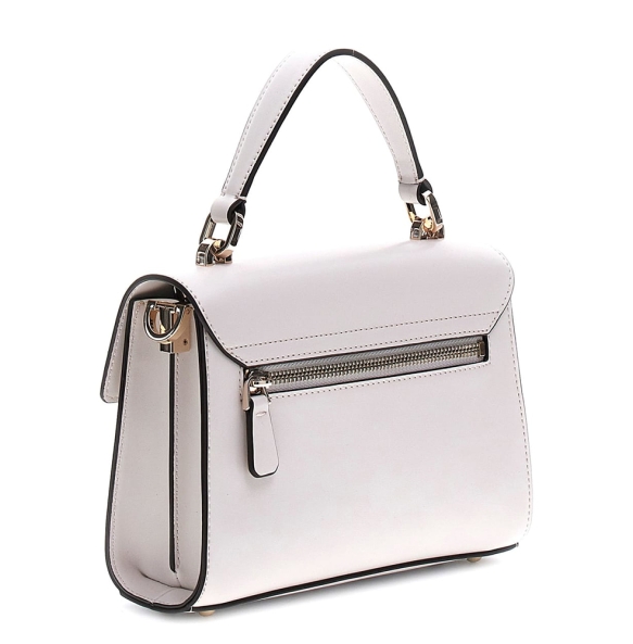 Τσάντα GUESS Eco Aldith Flap HWEVG964178 Εκρού