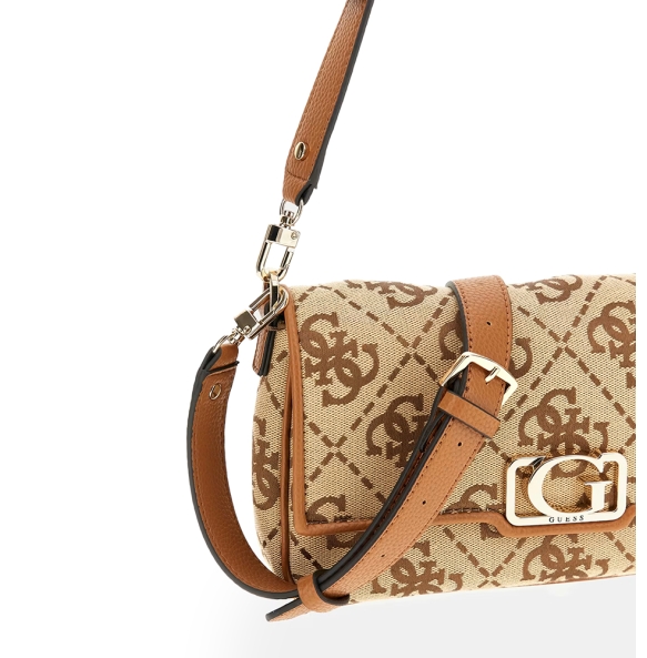 Τσάντα GUESS Circe Flap HWJO9642190 Μπεζ
