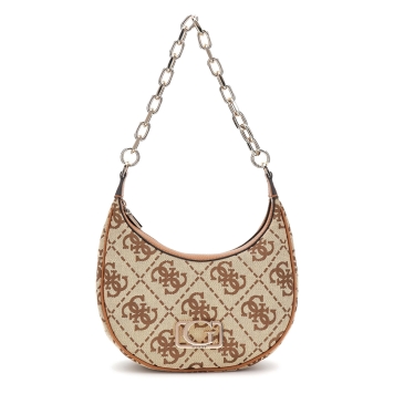 Τσάντα GUESS Circe Hobo HWJO9642010 Μπεζ