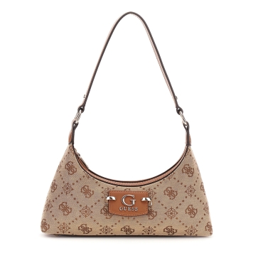 Τσάντα Guess Neda Top Zip Shoulder Bag HWJP9654170 Μπεζ