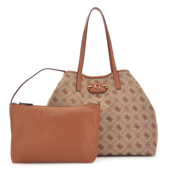 Τσάντα GUESS Neda Large 2 in 1 HWJP9654240 Μπεζ