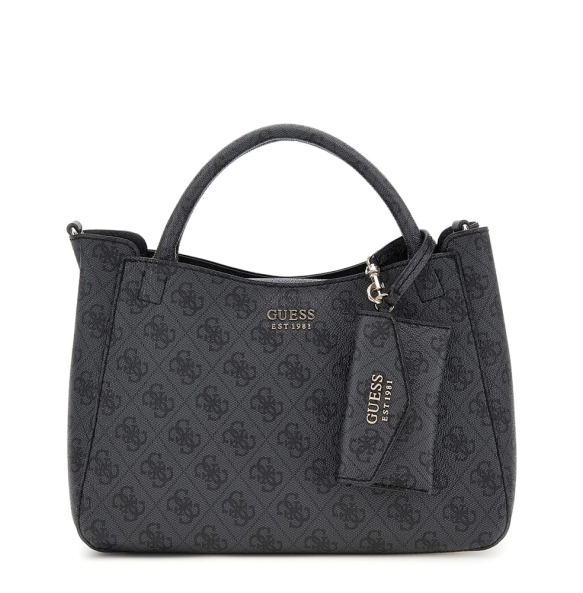 Τσάντα GUESS Brenton Girlfriend Satchel HWLG9648050 Ανθρακί Τσάντα GUESS Brenton Girlfriend Satchel HWLG9648050 Ανθρακί