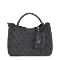 Τσάντα GUESS Brenton Girlfriend Satchel HWLG9648050 Ανθρακί