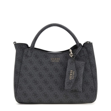 Τσάντα GUESS Brenton Girlfriend Satchel HWLG9648050 Ανθρακί