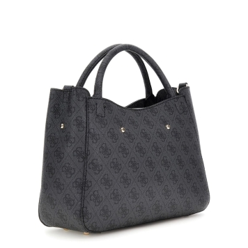 Τσάντα GUESS Brenton Girlfriend Satchel HWLG9648050 Ανθρακί