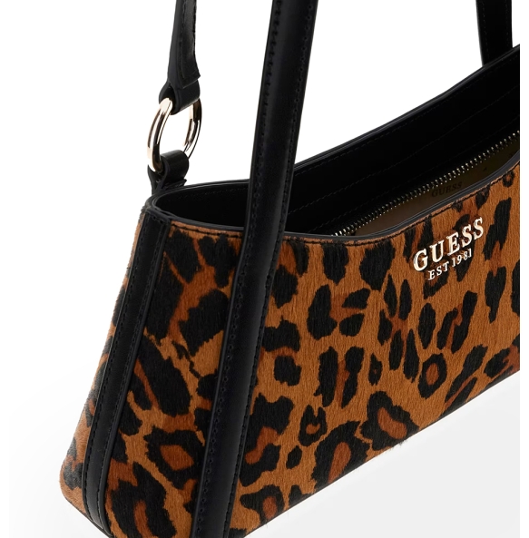 Τσάντα GUESS Domitilla Shoulder Bag HWLO7529180 Animal Print Τσάντα GUESS Domitilla Shoulder Bag HWLO7529180 Animal Print