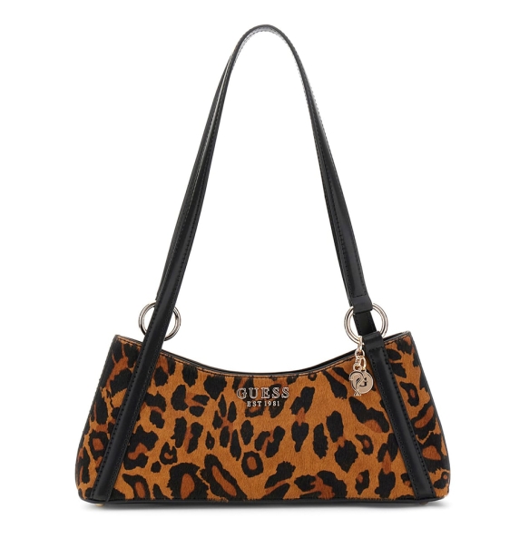 Τσάντα GUESS Domitilla Shoulder Bag HWLO7529180 Animal Print Τσάντα GUESS Domitilla Shoulder Bag HWLO7529180 Animal Print