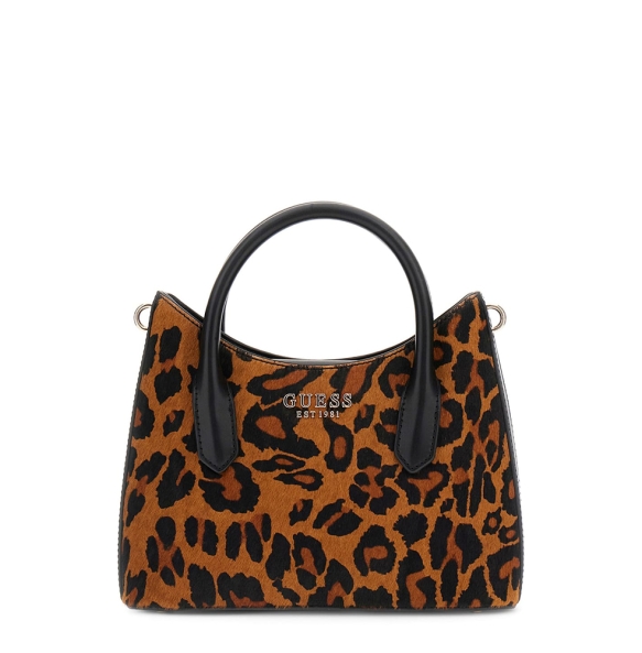 Τσάντα GUESS Domitilla Mini Satchel HWLO7529760 Animal Print Τσάντα GUESS Domitilla Mini Satchel HWLO7529760 Animal Print