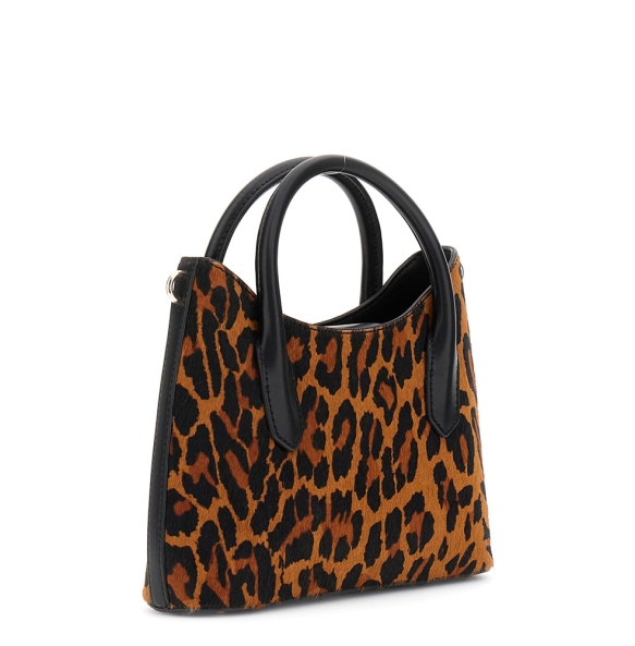 Τσάντα GUESS Domitilla Mini Satchel HWLO7529760 Animal Print Τσάντα GUESS Domitilla Mini Satchel HWLO7529760 Animal Print