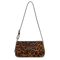 Τσάντα GUESS Domitilla Flap Shoulder Bag HWLO7529780 Animal Print