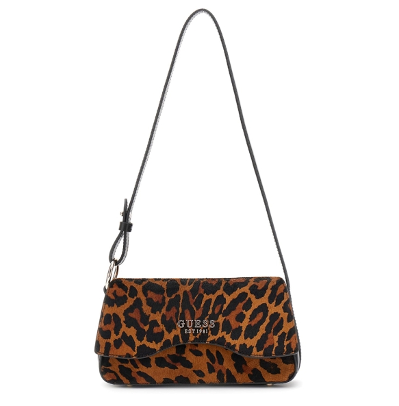 Τσάντα GUESS Domitilla Flap Shoulder Bag HWLO7529780 Animal Print Τσάντα GUESS Domitilla Flap Shoulder Bag HWLO7529780 Animal Print