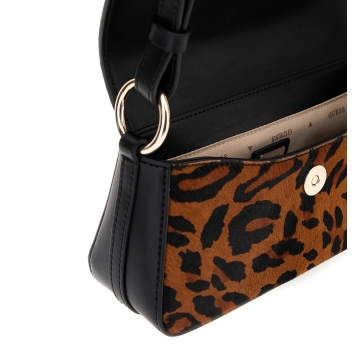 Τσάντα GUESS Domitilla Flap Shoulder Bag HWLO7529780 Animal Print