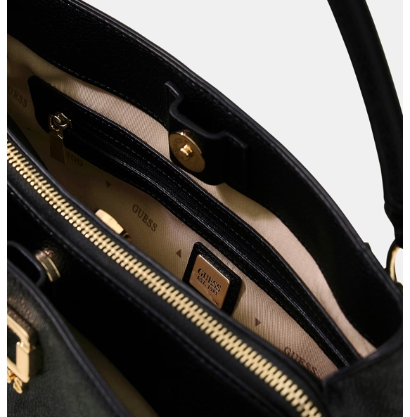 Τσάντα GUESS Karnilla Girlfriend Sathel HWOS9901060 Ανθρακί