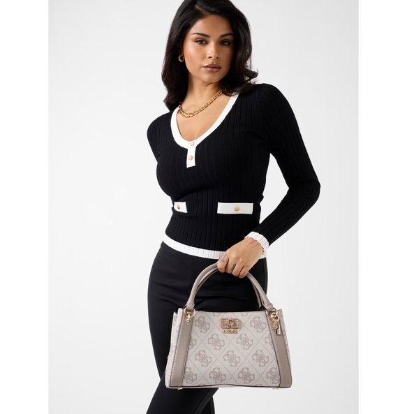 Τσάντα GUESS Karnilla Girlfriend Sathel HWOS9901060 Μπεζ