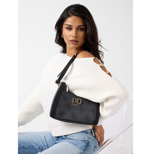 Τσάντα GUESS Karnilla Logo HWOS9901180 Ανθρακί