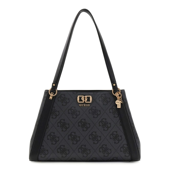 Τσάντα GUESS Karnilla Girlfriend Carryall HWOS9901220 Ανθρακί