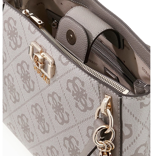 Τσάντα GUESS Karnilla Girlfriend Carryall HWOS9901220 Μπεζ