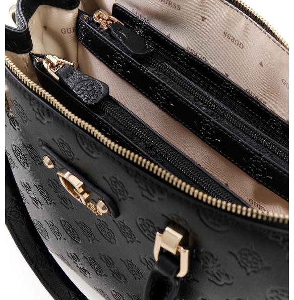 Τσάντα GUESS Dita Multi Satchel HWPD7602060 Μαύρο Τσάντα GUESS Dita Multi Satchel HWPD7602060 Μαύρο