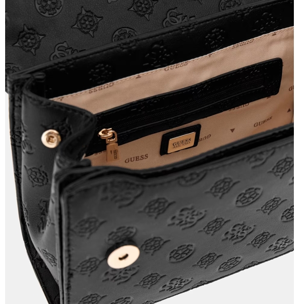 Τσάντα GUESS Phoebe Convetible Flap HWPD9665210 Μαύρο