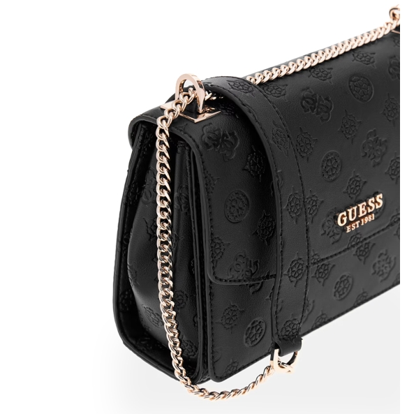 Τσάντα GUESS Phoebe Convetible Flap HWPD9665210 Μαύρο