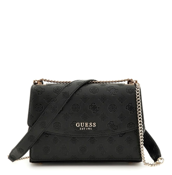 Τσάντα GUESS Phoebe Convetible Flap HWPD9665210 Μαύρο
