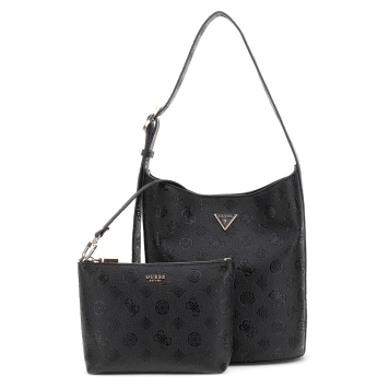 Τσάντα GUESS Cresidia Bucket HWPD9888040 Μαύρο