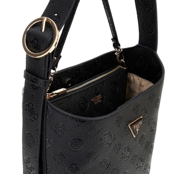 Τσάντα GUESS Cresidia Bucket HWPD9888040 Μαύρο