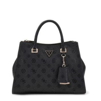 Τσάντα GUESS Cresidia Society Satchel HWPD9888070 Μαύρο