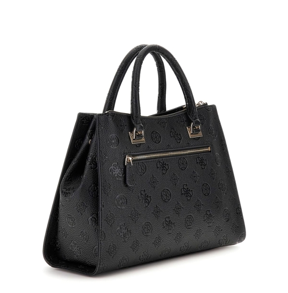 Τσάντα GUESS Cresidia Society Satchel HWPD9888070 Μαύρο