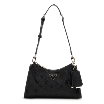 Τσάντα GUESS Cresidia Top Zip HWPD9888180 Μαύρο