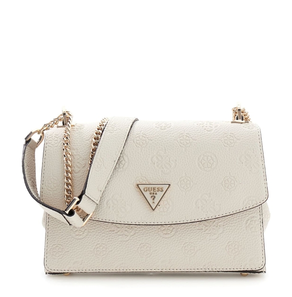 Τσάντα Guess Cresidia Convertible XBody Flap HWPD9888210 Εκρού