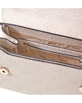 Τσάντα Guess Cresidia Convertible XBody Flap HWPD9888210 Εκρού