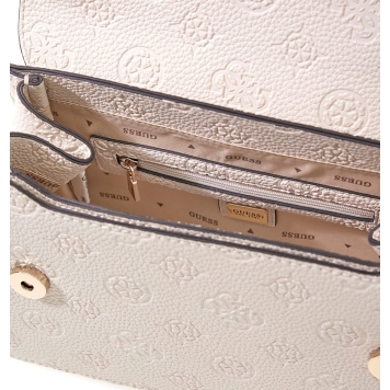 Τσάντα Guess Cresidia Convertible XBody Flap HWPD9888210 Εκρού